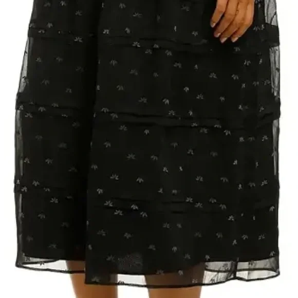knee length dresses for ladies Stevie May Driftwood Cold Shoulder Pleated Midi Dress main image 0